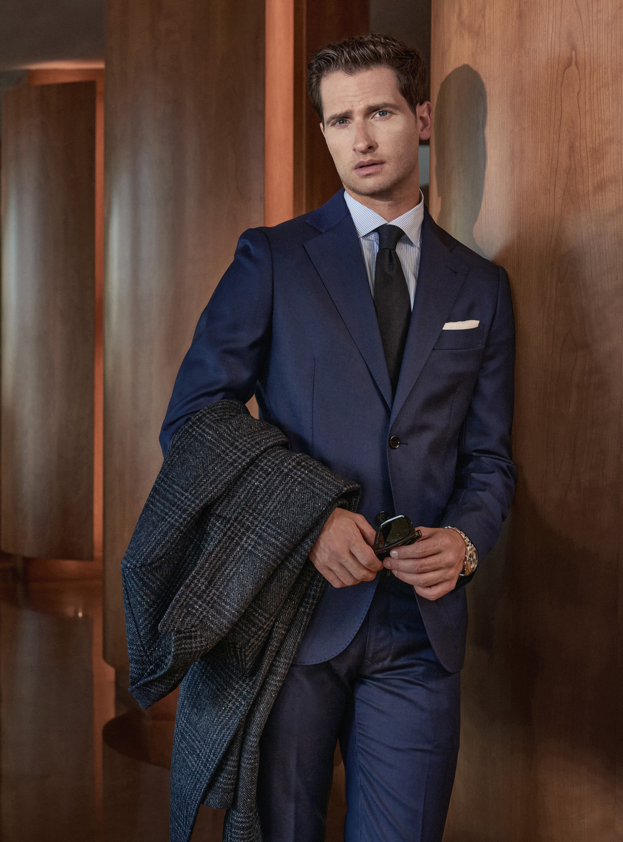 Traje azul basalto «Back to Office», 